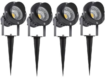 Fengyan Home Bulbs 4pcs/lot 6w RGBW In-Ground Light Garden Light RGB Spotlight 12v-24v/90-265v RF Controlled Spotlight Household Lamp