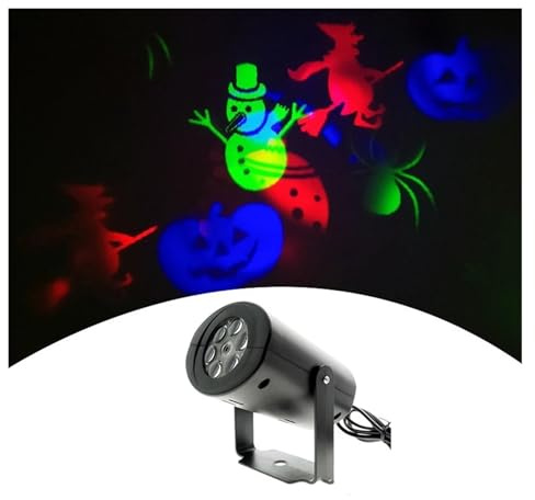 Lampada for proiettore a LED Paesaggio esterno Luce da palcoscenico a LED Regalo di Natale Cuore di Halloween Fiocco di neve Faretto Lampada for feste in giardino