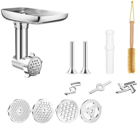 12pcs Stand Mixers Metal Meat Grinder Attachment - Compatible with KitchenAid, Compatible with Cuisinart - Home Use Meat Grinder Accessory