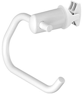 Clip On Toilet Paper Holder for Heated Towel Rail White Bathroom Holder