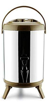 GHKWXUE Thermique Distributeur de Boissons Distributeur de Boissons Glace jus Lait Seau 8L / 10L / 12L Lait Froid Isolation Commerciale en Acier Inoxydable Seau Tea for Family Party Café
