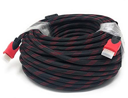 LEOFLA HDMI-Kabel mit hoher Geschwindigkeit, männlich, 30 m, mit vergoldeten Steckern