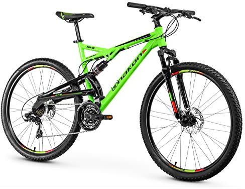Anakon SK8 Bicicleta de montaña, Hombre, 27.5 Pulgadas, Verde, L