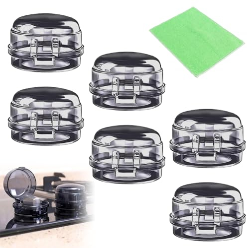 Herdknopf Kindersicherung,6pcs Herdschutz Baby Sicherung,Kindersicherung Herd,Kindersicherung Herd Drehknöpfe, Kindersicherung Herd Drehknöpfe Schutz,Herd Kindersicherung Set