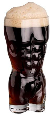 Wnvivi Body Shaped Shot Glasses,Lady and Man Body Shape Glass Cup,Funny Whiskey Beer Drinking Cup,Cocktail Glasses and Glassware Sets for Home Bar(Male, 330ml)