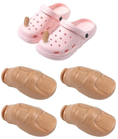 CHROMACRAFT 4 stycken skotillbehör för stortå, kreativa skotillbehör, roliga skotillbehör, intressanta skotillbehör, skodekorationstillbehör, En Storlek, Silikon