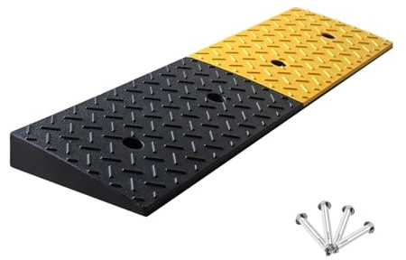 Rampe in Gomma per Marciapiedi, Rampe per Soglie, Rampe per Vialetti per Auto Carrelli Elevatori Camion Motocicli Biciclette Sedia a Rotelle(3.2/8cm)