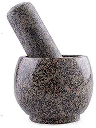 BESTHAHA Ensemble de mortier et Pilon en Pierre pour salades d'herbes aux épices de Guacamole, Poli à la Main pour Une Prise en Main Confortable Ensemble de mortier et Pilon Non p