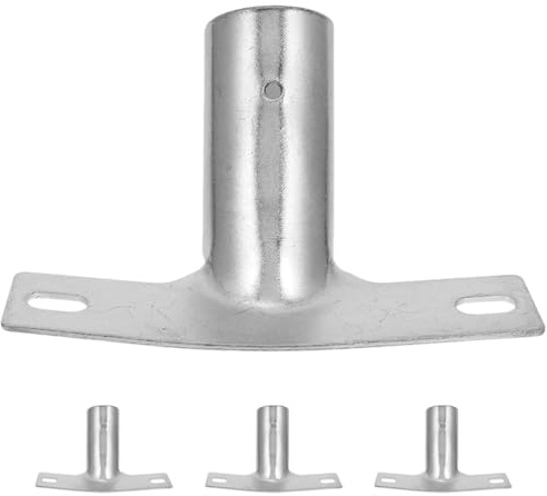 HAMPPLIES 4pcs Broom Handle Bracket Replacement Kit with Pole Adapter Tips for Wooden Handles Home Cleaning Floor Broom Connector Parts