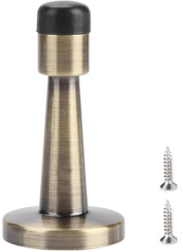 Guyode Fermaporta da Muro con 2 Viti Riduzione del Rumore e Anticollisione Ferma Porte Montaggio a Parete Door Stopper Robusto si Applica a Camera da Letto Bagno Cucina Home Office Porta