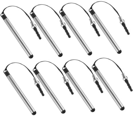 STOBOK 8pcs Stylus Pen for Touch Screen Compact and Portable Cord Tether for Phones Tablets Smart Devices Replacement Stylist for Capacitive Screens