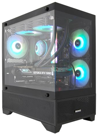 EXTREMEBIT PC Gaming Computer da Gioco Assemblato, Processore Core i5-12400F, Scheda Video Dedicata RTX 5060 8GB GDDR7, Memoria RAM 32GB, Disco SSD 1TB, Dissipazione A Liquido A-RGB, Win 11 Pro