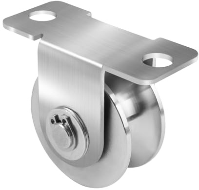 U-Puleggia Con Carrucola, Puleggia A Rulli, Puleggia Carrucola A In Acciaio Inox, Puleggia Per Corde In Acciaio Inox Per Movimentazione, Sollevamento E Trasporto, Capacità Di Carico 220Kg