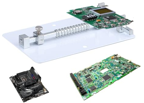 Ahuuen Soporte Para Placa de Circuito | Herramienta De Sujeción Fija Para Reparación De Teléfonos | Pinza De Montaje Con Base Para Ranuras Ic Reparación Teléfonos Móviles Soldadura Alambres