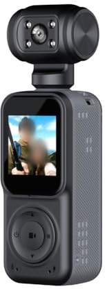 FACAIIO Caméra 4K pour corps avec vision nocturne et micro externe : parfait pour le sport et les voyages