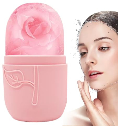 Rodillo De Hielo Facial Masajeador Facial Frío Portátil | Rodillo De Hielo Para En Casa, Viajes Y Rutina De Belleza