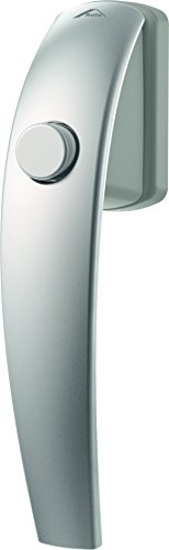 Fenstergriff Roto Swing Druckknopf natursilber mit Schrauben Vierkantstift 7 x 43 mm