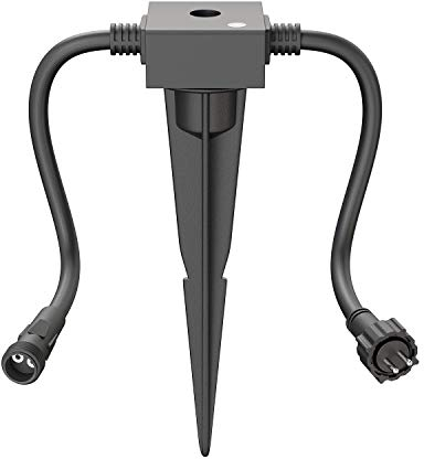 ledscom.de Capteur crépusculaire IP44 système enfichable NEMO incl. piquet de terre, capteur de luminosité pour l'extérieur, interrupteur jour/nuit pour l'éclairage du jardin