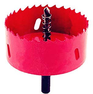 M42 HSS Bi-Metal Hole Saw with Hexagon Adapter and Centring Drill for Wood Iron Sheet Pipe Plastic (100mm)