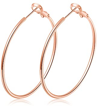 Hasnsofie 925 Sterling Silber Creolen für Damen - Hypoallergen Groß Huggie Ohrringe Set in 30, 40, 50mm