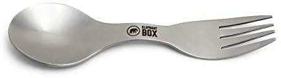 Elephant Box Stainless Steel Spork | Reusable Camping Cutlery | Eco-Friendly & Plastic-Free Travel Utensil