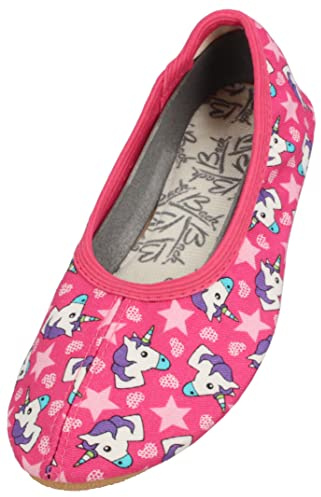 Beck Mädchen Pink Horse Gymnastikschuhe
