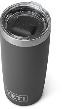 YETI Rambler Gobelet isotherme en acier inoxydable avec couvercle MagSlider, 0,3 l, anthracite