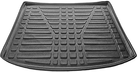 ACPA AUTO Compatible con Seat Altea XL 2006-2015 Flexible Tronco Alfombra De Carga Piso de Carga Bandeja Maletero Trasero Negro