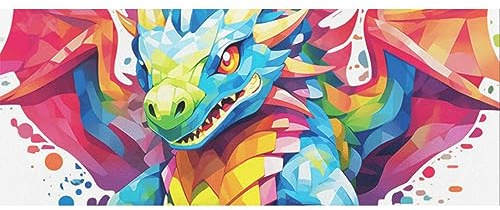 DNOVING Geschenkpapier für Kindergeburtstag, GWP-456287355, Drachen-Motiv, 147,3 x 58,4 cm, 2 Rollen