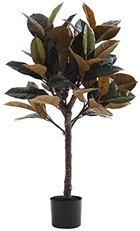 SUNMME Künstlicher Bonsai-Baum, 99 cm, künstlicher Baum, künstlicher Gummibaum mit dichten Blättern, künstlicher Baum für Zimmer, Schaufensterdekoration, künstlicher Bonsai