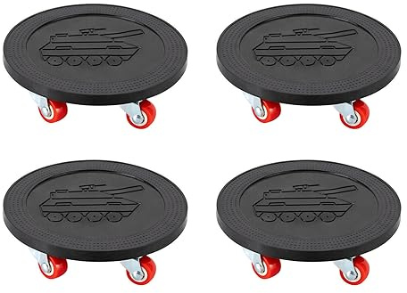 Möbel Transportrollen Set mit 6 Transportroller 4 Möbel Roller + 1 Lastenheber 360° Rotierbare Möbelrollen für Schwere Möbel Schränke