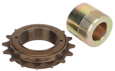 Tbest 16T Freewheel, Iron Material Freewheel with 20mm Adapter Replacement Lightweight Easy Installation Flywheel Adapter Kit for Electric Tricycles Motorcycles Karts