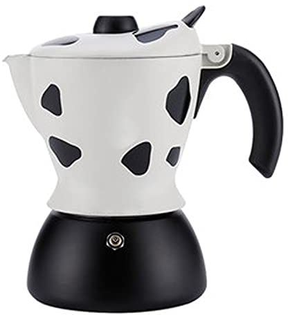 OQHAIR Cafetera Espresso de Aluminio Tipo Italiano Moka Pot para Uso en la Oficina en el hogar en Estufa de Gas o eléctrica Americano Latte Mocha Cappuccino Macchiato