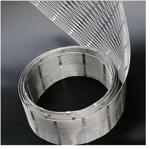 PHLEPS Drahtgitter Verzinkt Seilnetz Aus Edelstahl 304, Pflanzenkletternetz Mit 8 cm Maschenweite, Schlagfestes Edelstahl-Sicherheitsnetz, Color : Silver-2mm Diameter, Size : 0.8x4