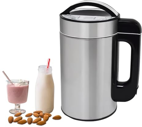 hzexun Machine à Lait Végétal,Machine a Lait Vegetal et Soupe, Chaud et Froid, Milky Plant Machine, Soja, Noix, Porridge,Milkshake,Soy Milk Maker 1,5 litres