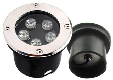 LGJEGD Unterwasser-LED-Leuchten, warmes weißes/weißes Licht Ip68 wasserdicht 12v/24v eingebettetes Wasser Feature Lichter (Color : 2-White Light, Size : 3w-24v)