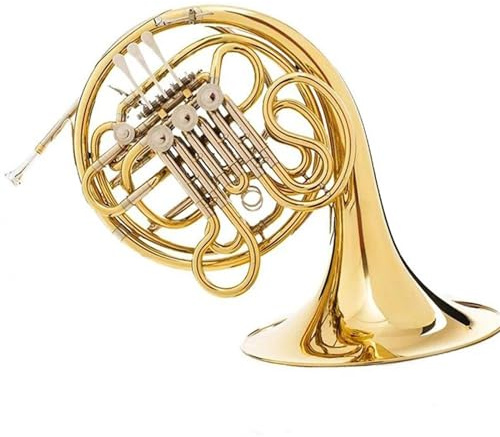 waldhorn instrument Musikalisches Waldhorn Aus Messing Goldlack F/B 4 Klappen Doppel-Waldhorn
