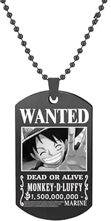 Halskette Cartoon Luffy Kette Anhänger Freundschaft Zubehör Souvenirs Kinder Halsschmuck,Karikatur Anime Charakter Anhänger Halskette, Mode Halskette Geschenk für Kinder Frauen Mädchen, Einstellbar