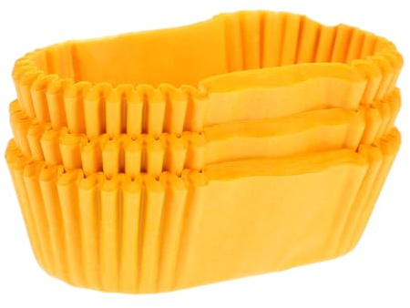 Pirottini Ovali in Carta per Dolci, 1000 Pezzi Gialli