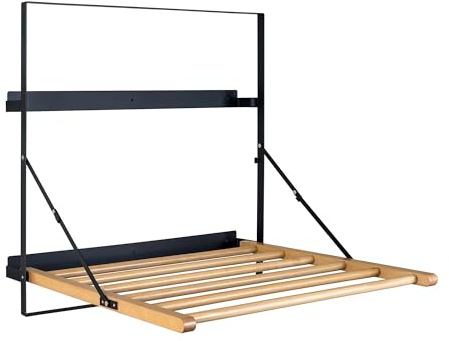 TOMACE Wall Mounted Clothes Drying Rack Laundry Drying Rack Collapsible