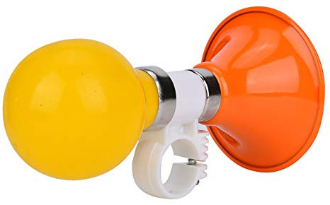 Fahrradhupe, Laute Mini-Fahrradklingel, Kinderfahrrad-Warnklingel für Mädchen oder Jungen, Fahrradklingel, Fahrradhupe, Kompatibel mit Lenkern Bis zu 22,2 Mm (ORANGE)