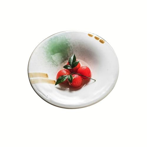 EINES Platos de Cena platear de Cena de cerámica for el hogar, miniplato, platear Hondo, vajilla for Aperitivos, guarnición, Sushi, Estilo Chino Platos de Pasta(D)
