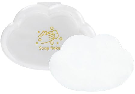 Fogli di sapone da viaggio - 50 fogli di sapone di carta | Mini mano usa e getta per campeggio, escursionismo, viaggi | Fiocchi per portatili adatti alla pelle per una
