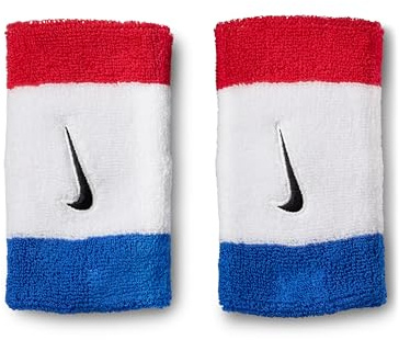 Nike Swoosh Classic Doublewide Wristbands 2er Pack Schweißbänder Tennis Fitness Running Handgelenkbänder breit