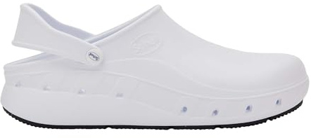 Scholl Unisex Ultragrip Clog Medizinischer Arbeitsschuh, Weiß, 43 EU