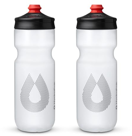 HydraPak Breakaway Surge Lightweight Bike Water Bottle (25oz, Clear)