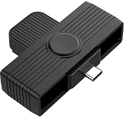 Tuesoa Type C Smart Card Reader Smart Card/SIM/ID/Card Smart Card Reader Adapter for Android Phones PC Computer