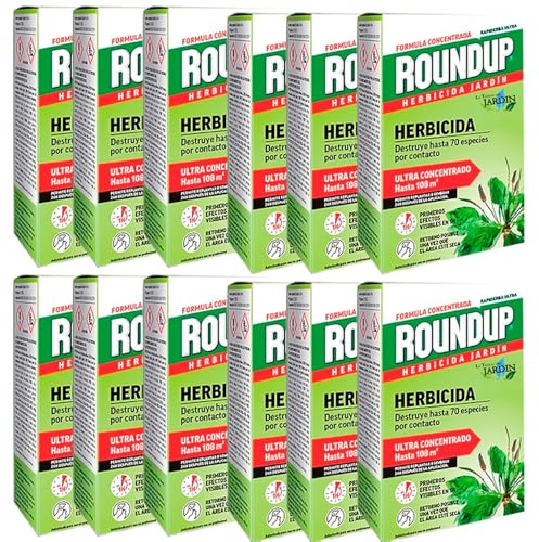 Suinga Herbicida Total ROUNDUP profesional 3 Litros | Control seguro de malas hierbas, solución potente para jardines, huertos y exteriores | Elimina hasta 70 especies de hierbas y musgo