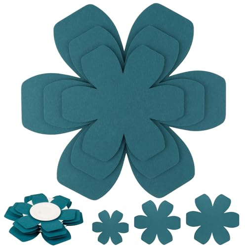 6 Pcs Felt Pot and Pan Protectors, Pan Separators Set in 3 Sizes (10.2, 7.87, 5.86), Anti-Slip Cookware Protectors for Stacking, Protecting Pots and Pans, Cyan
