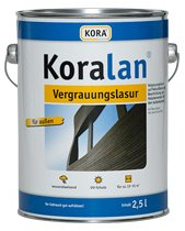 Koralan® Vergrauungslasur- ideal für Nadelholz, z. B. Holzfassaden oder Holz im Garten